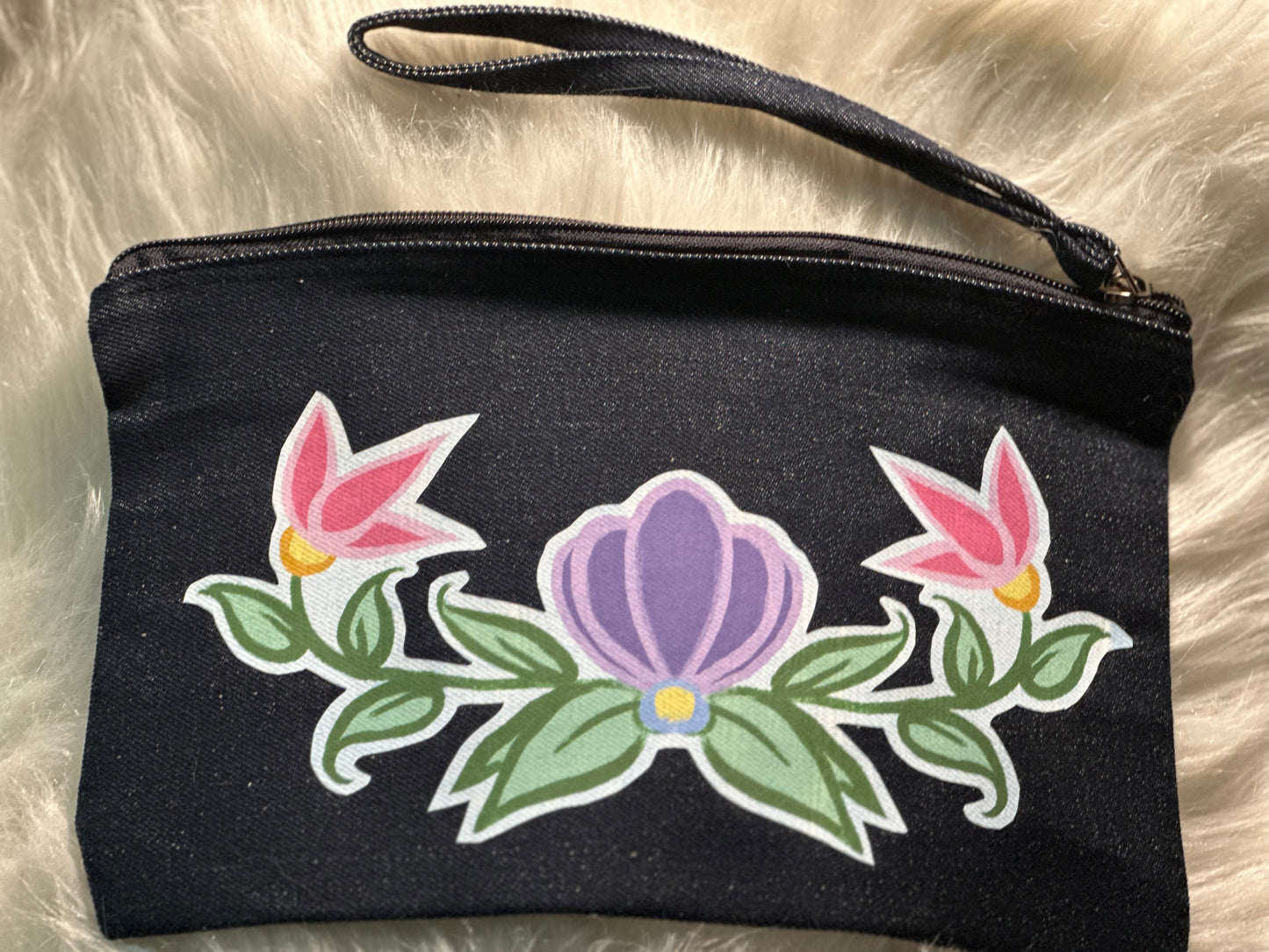 Floral Cosmetic Bag