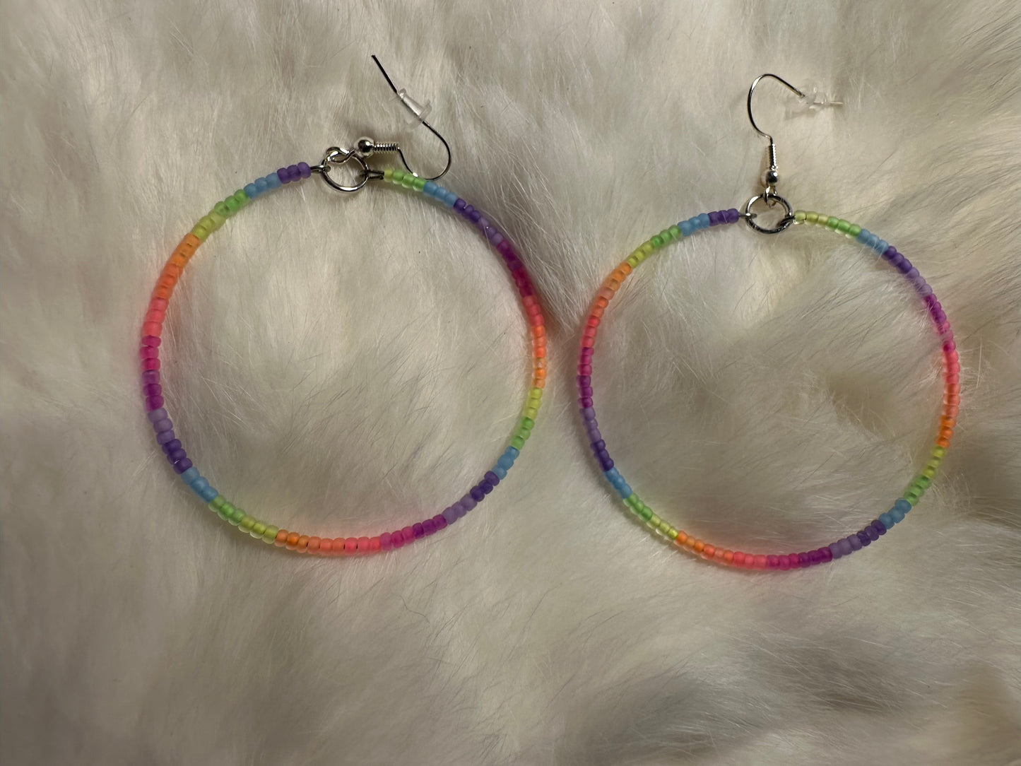 Neon hoop earrings 2