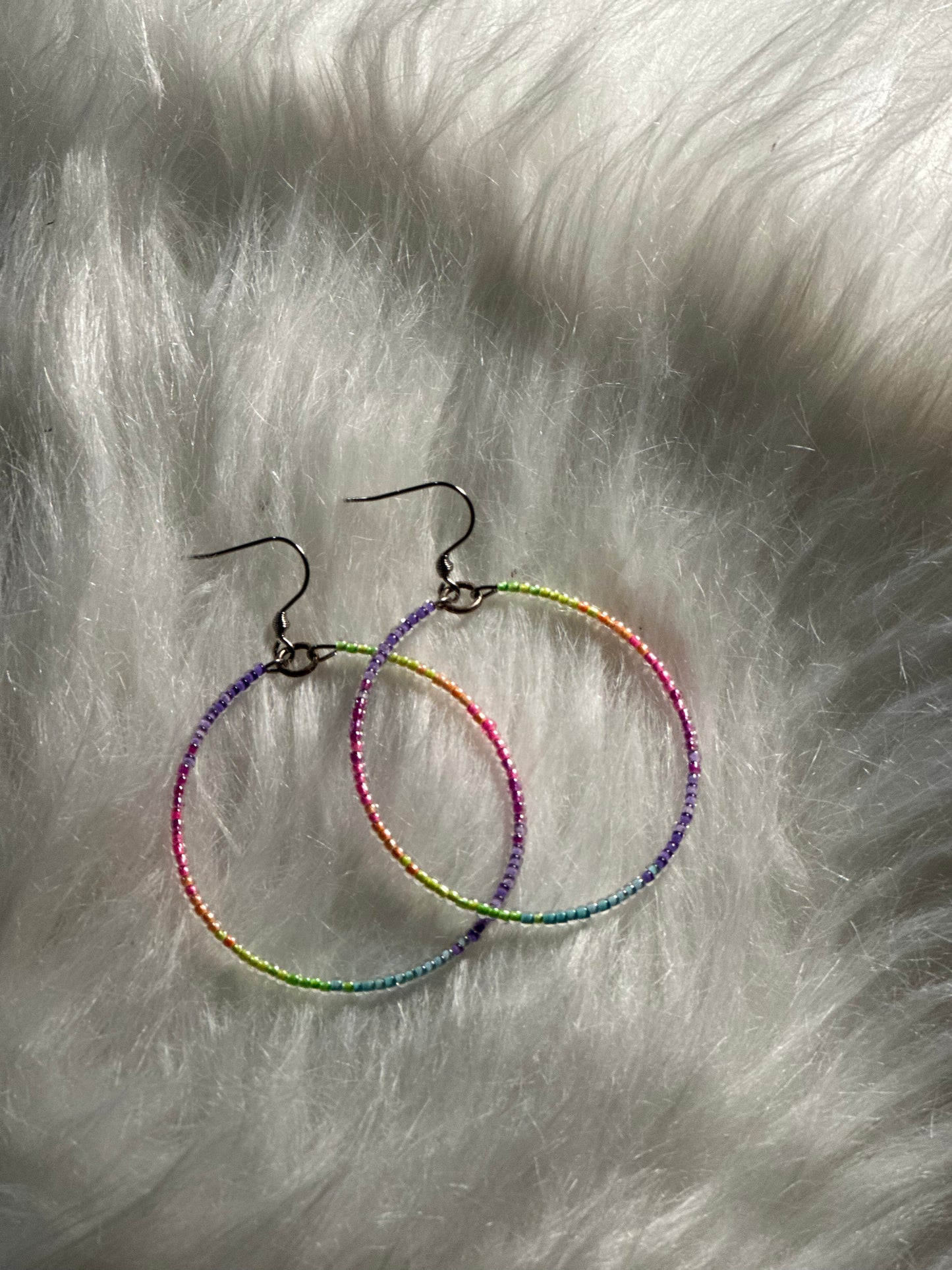 Neon Hoop Earrings