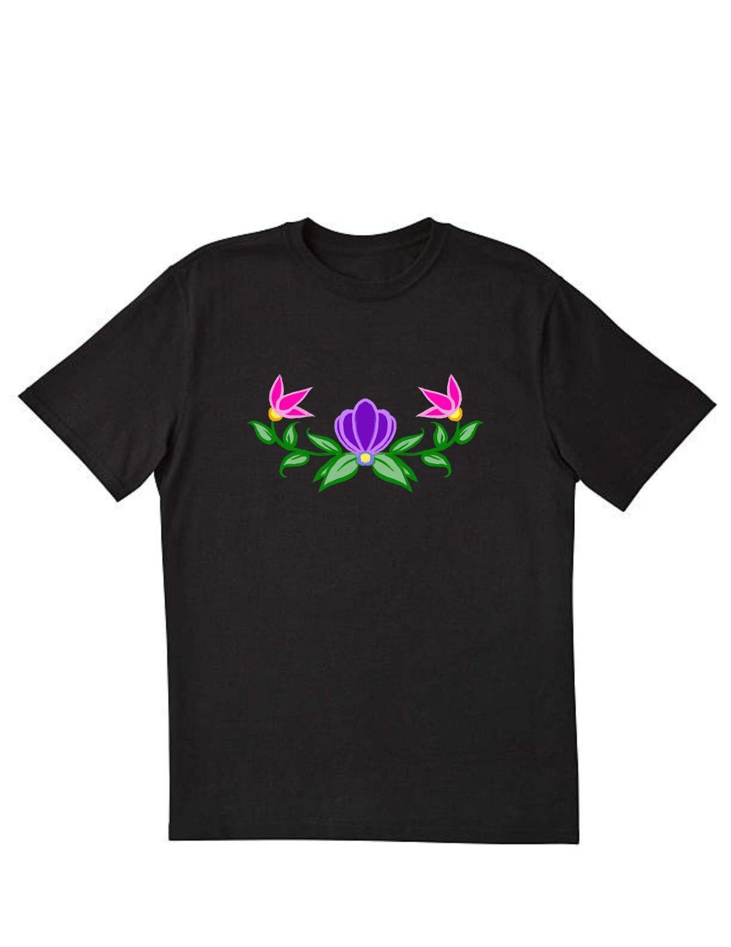 Black Floral Tshirt