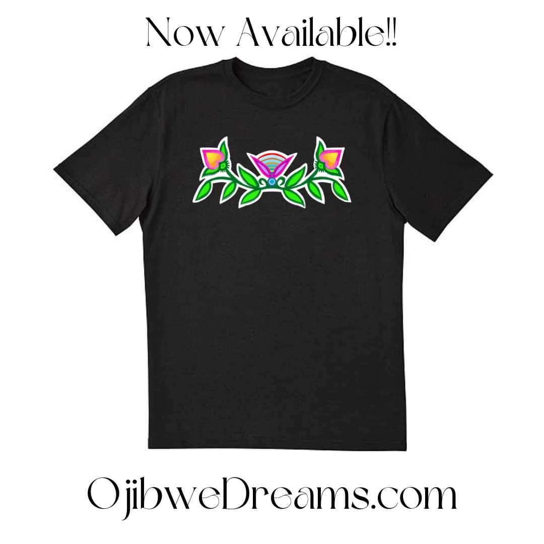 Black Floral Tshirt Size XL #3